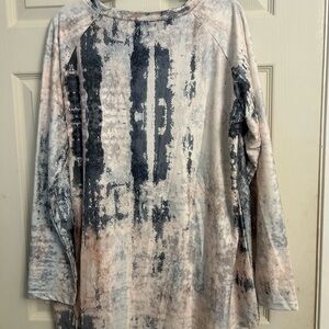 Elegant Abstract Long Sleeve Top